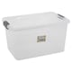 image 2 of URBNLIVING Clear Plastic Storage Box With Lid | Clear | 30 Litre - 4 Boxes