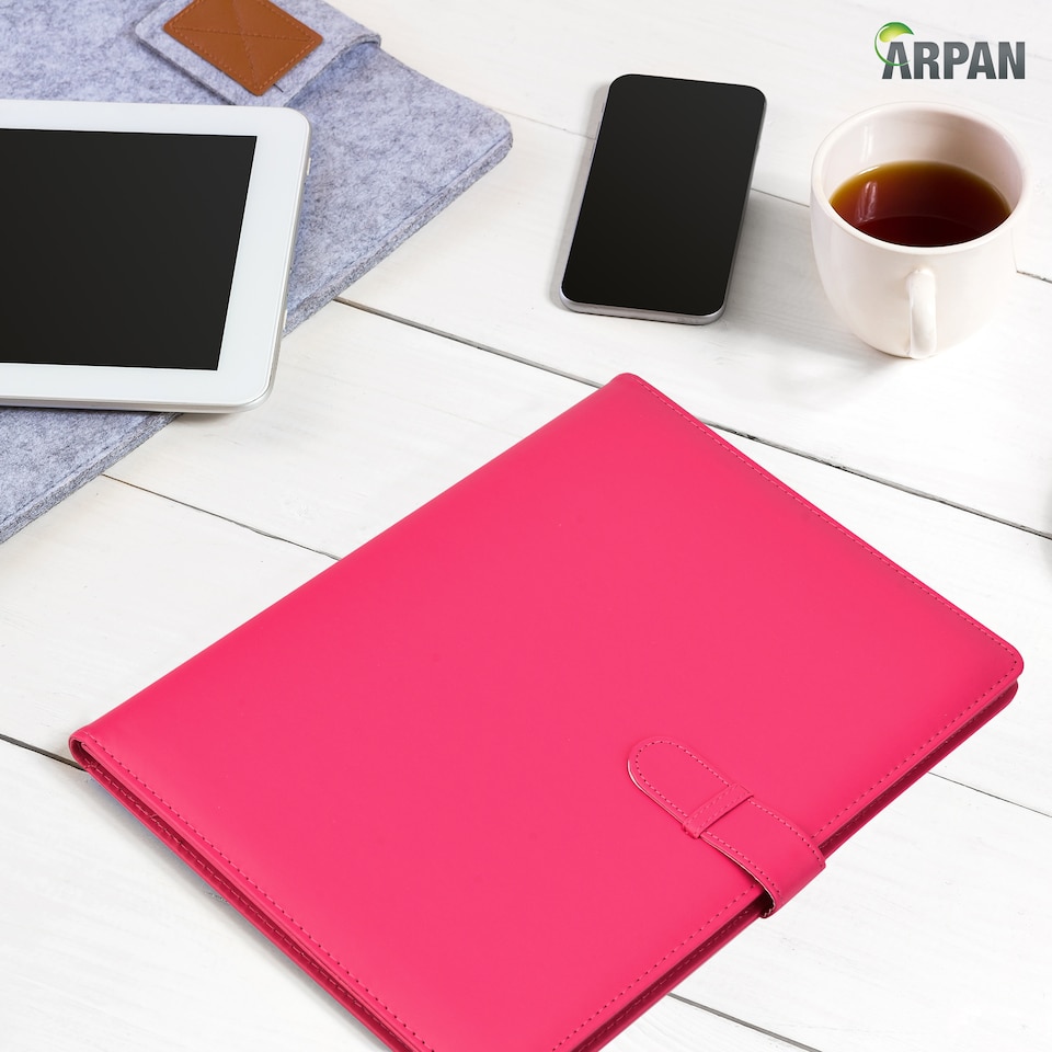 image 1 of A4 Display Book Certificate Folder – Professional Portfolio Holder with 36 Copysafe Pockets 72 Sides – Record of Achievement Folder for Certificates, Paperwork & Presentations – Soft-Touch Cover