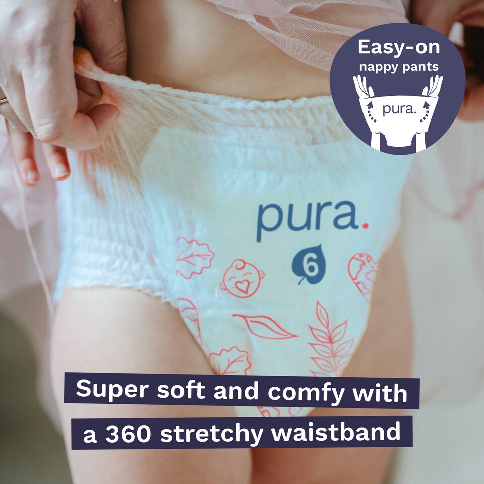 image 1 of Pura Soft & Sensitive Nappy Pants 5, 120ct