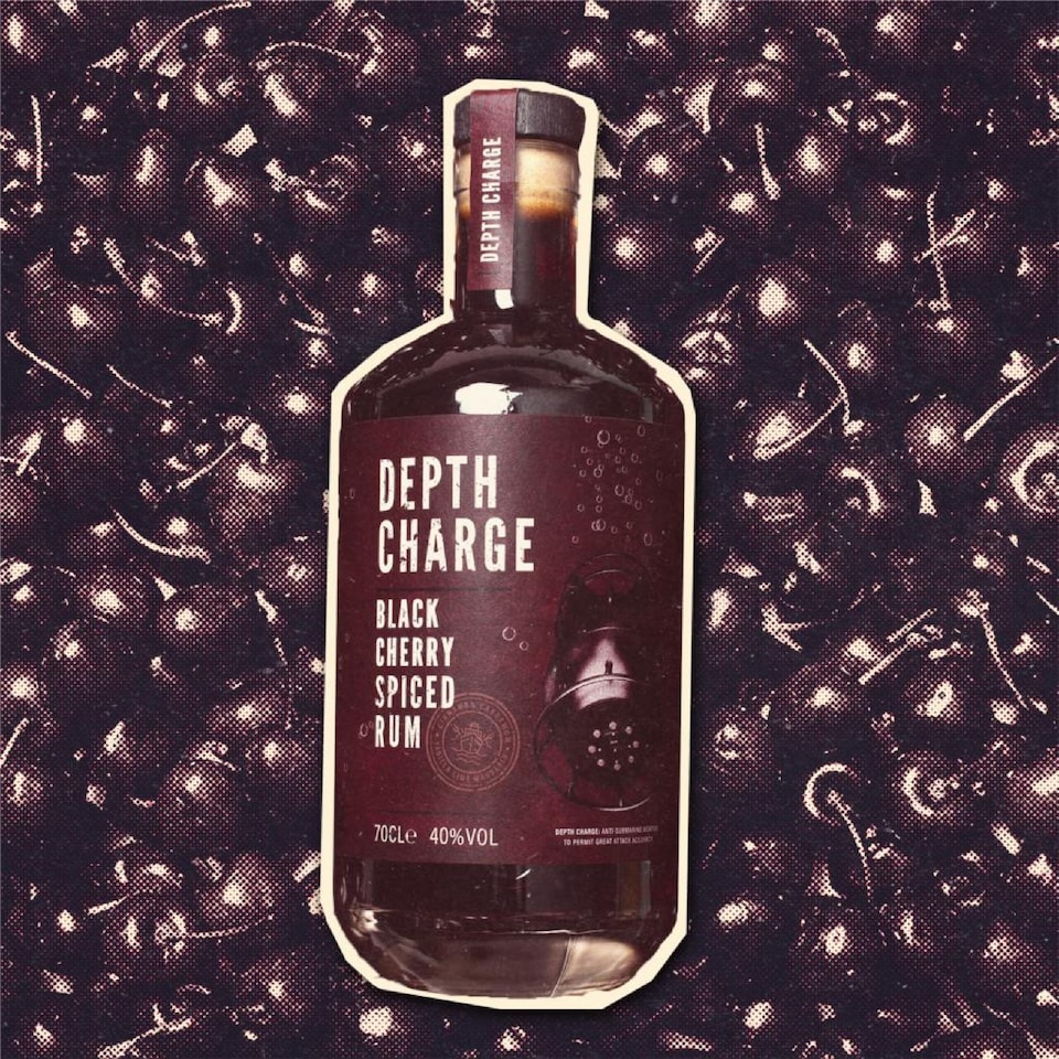 image 1 of Depth Charge Black Cherry Spiced Rum | Clear