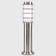 image 2 of ValueLights 4 x Wharf Modern Silver Stainless Steel Outdoor Wired IP44 Garden Post Lights | Chrome