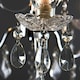 image 2 of ValueLights Varuna Glass Droplet IP44 Rated Bathroom Chandelier Pendant Ceiling Light