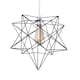 image 1 of ValueLights Retro Matt Black Geometric Star Design Ceiling Pendant Light Shade