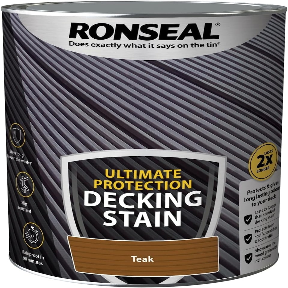 image 1 of Ronseal Ultimate Protection Decking Stain 5L Teak