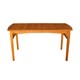 image 1 of Kapalua 4 Seater Rectangular Outdoor Wooden Slatted Top Dining Table Brown