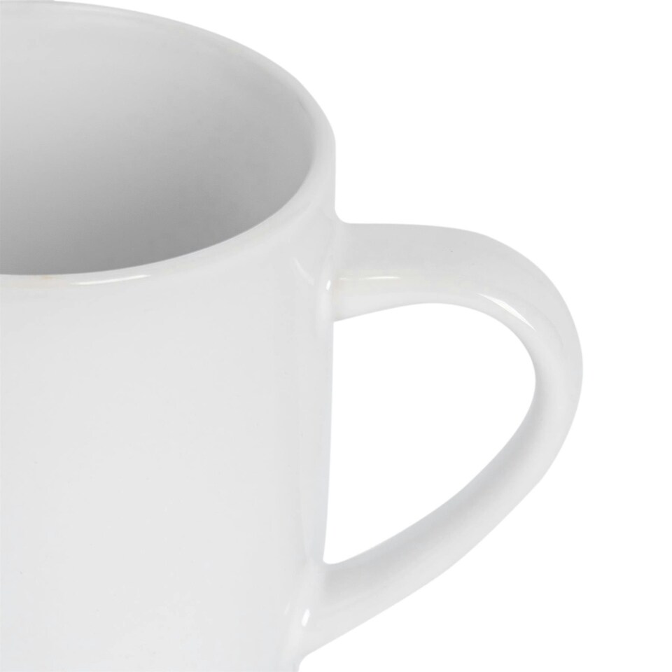 image 1 of Argon Tableware Coloured Coffee Mugs - 350ml - Green/White - Pack of 6 Multi