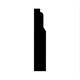 image 2 of PACK OF 5 (Total 5 Units)  - Lambs Tongue Primed MDF Skirting - 18mm x 119mm - 4200mm Length
