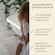 image 6 of Organic Cotton Ribbed Bath Runner - Light Grey