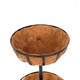 image 2 of Oypla 2 Tier Metal Garden Flower Fountain Plant Display Stand with Coco Liners Black