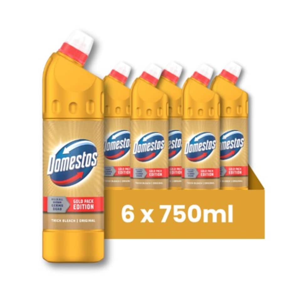 image 1 of Domestos Original Gold Pack Edition Thick Bleach 750ml