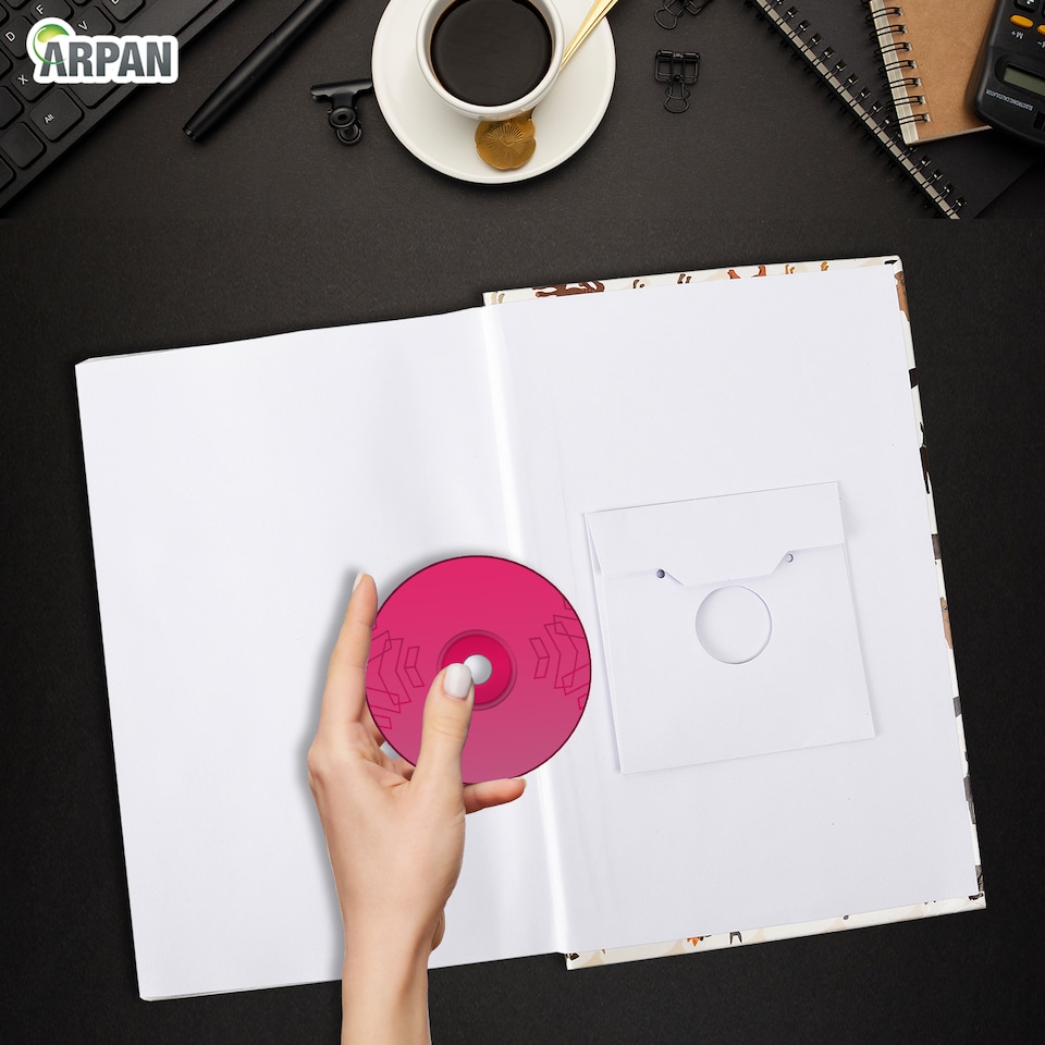 image 1 of ARPAN Slip In Case Memo Photo Album for 300 Photos 4x6" (10x15cm) – Hardcover Picture Album with Memo Writing Space for Family, Wedding & Travel Memories