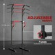 image 4 of HOMCOM Steel Multi-Use Exercise Power Tower Station Adjustable Height w/ Grips