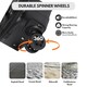 image 7 of ABS Cabin Luggage 45×36×20 Lightweight Carry-On with TSA Lock | Black | Black | Cabin Bag