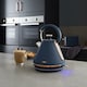 image 7 of Tower Cavaletto Pyramid Kettle & 2 Slice Toaster Set in Midnight Blue & Rose Gold