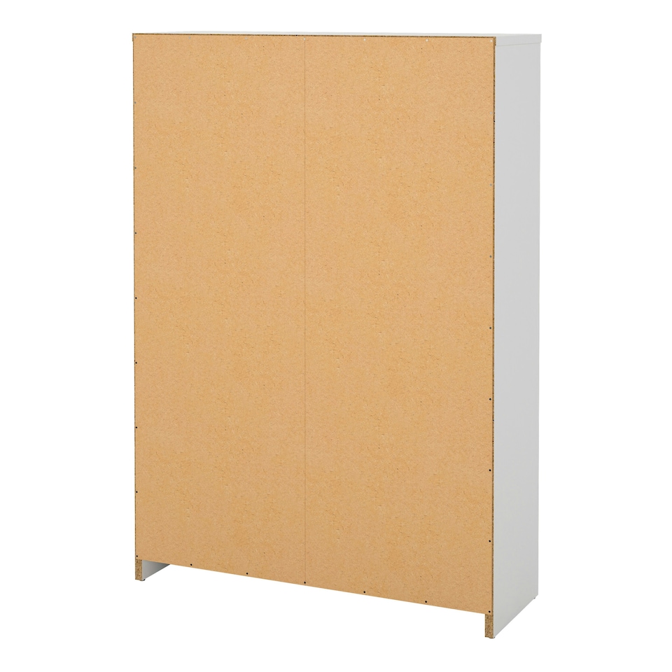 image 1 of Shoes Shoe Cabinet 2 Flip Down Doors + 1 Drawer in White