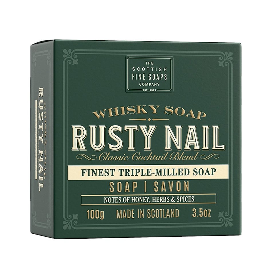 Scottish Fine Soaps Soap In A Carton Whisky Rusty Nail 100g
