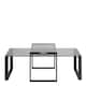 image 2 of Katrine Coffee Table Set with Smoked Glass Top