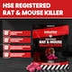 image 2 of Karlsten Rat & Mouse Killer Blocks 300g - All-Weather Wax Bait with Difenacoum for Rodent Control