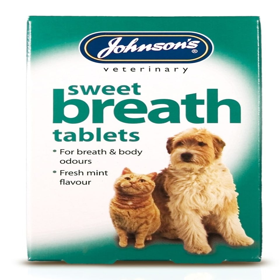 Johnsons Veterinary Dog & Cat Sweet Breath 30 Tablets - Pack of 6