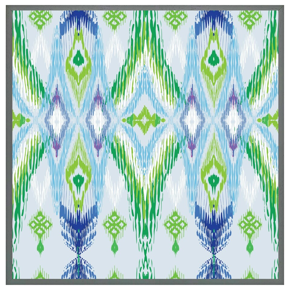 image 1 of Ethnic style modern scarf (Picutre Frame) White | XL