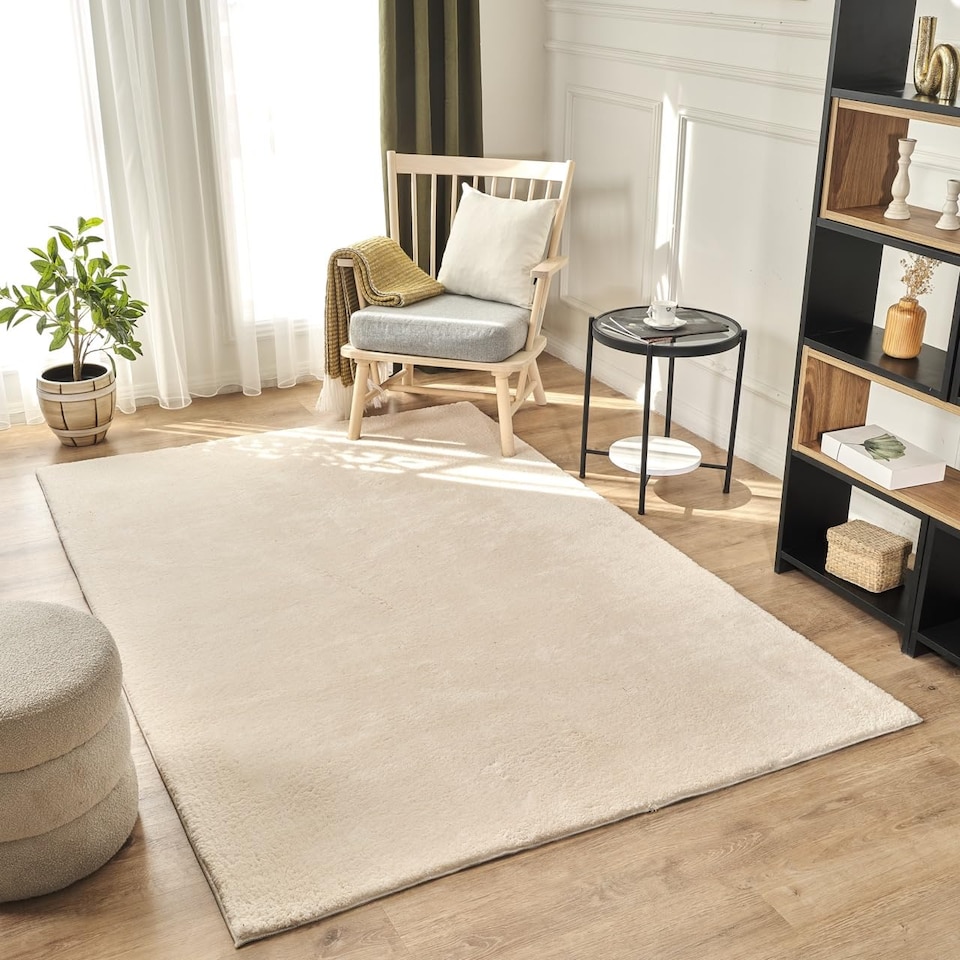 image 1 of RUGLENZA HOME -  STELLA SHAGGY RUG - 22 MM - CREAM - 120 x 170 CM