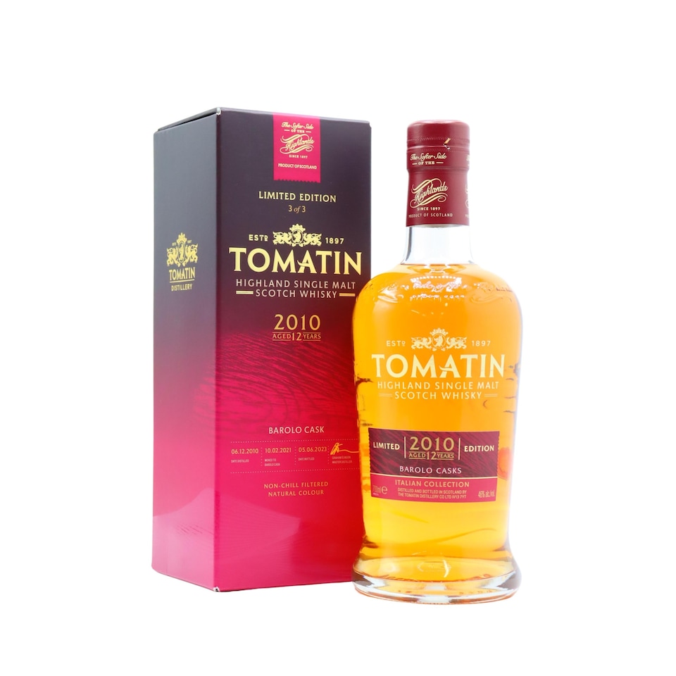 Tomatin - The Italian Collection - Barolo Cask Highland Single Malt Scotch 12 year old Whisky