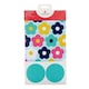 image 1 of Retro Floral 2 Sheets of Wrapping Paper & 2 Tags
