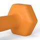 image 7 of SPORTNOW Set of 2 Hexagonal Dumbbells Weights Pair, 2 x 1.5kg, Orange