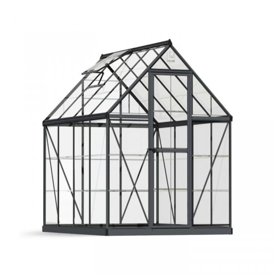 image 1 of Greenhouse Harmony 6X8 - Polycarbonate - L247 x W185 x H208 - Grey