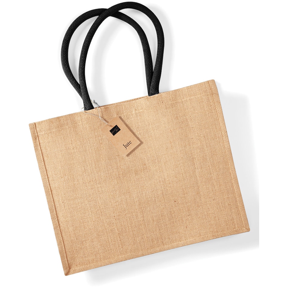 image 1 of Westford Mill Classic Jute Shopper Bag (21 Litres)