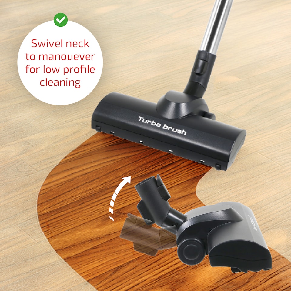 image 1 of SPARES2GO Turbo Brush Head for Guild Vacuum Turbine Floor Tool 16L 30L GWD16 GWD30 (35mm)