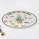 image 9 of 6 Pcs Christmas Charger Plates With Coloured Rim Festive Designs Placemats 33cm