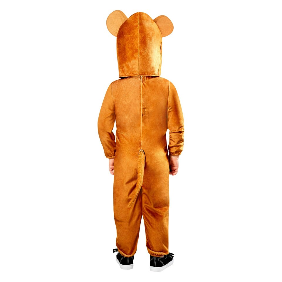 image 1 of Tom And Jerry Childrens/Kids Jerry Costume - Brown/White/Cream - 4-5 Years 4