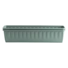 Wham Etruscan 2 x 80cm Rectangular Plastic Garden Troughs | Green | Milieu Green