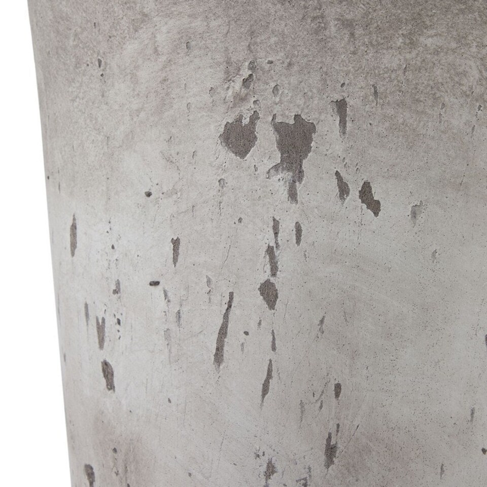 image 1 of Tall Stone Effect Urn Planter - Ceramic - L41 x W41 x H82 cm Grey