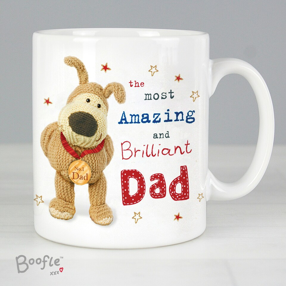 image 1 of Personalised Boofle Medal Mug White