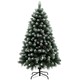image 6 of HOMCOM 5ft Artificial Pine Christmas Tree with Pinecones, Steel Base