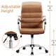 image 5 of Yaheetech Mid-Back Office Chair with Arms
