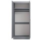 image 8 of FWStyle Tunis 3 Piece Bedroom Furniture Set - Matt Grey - Wardrobe + Chest + Bedside