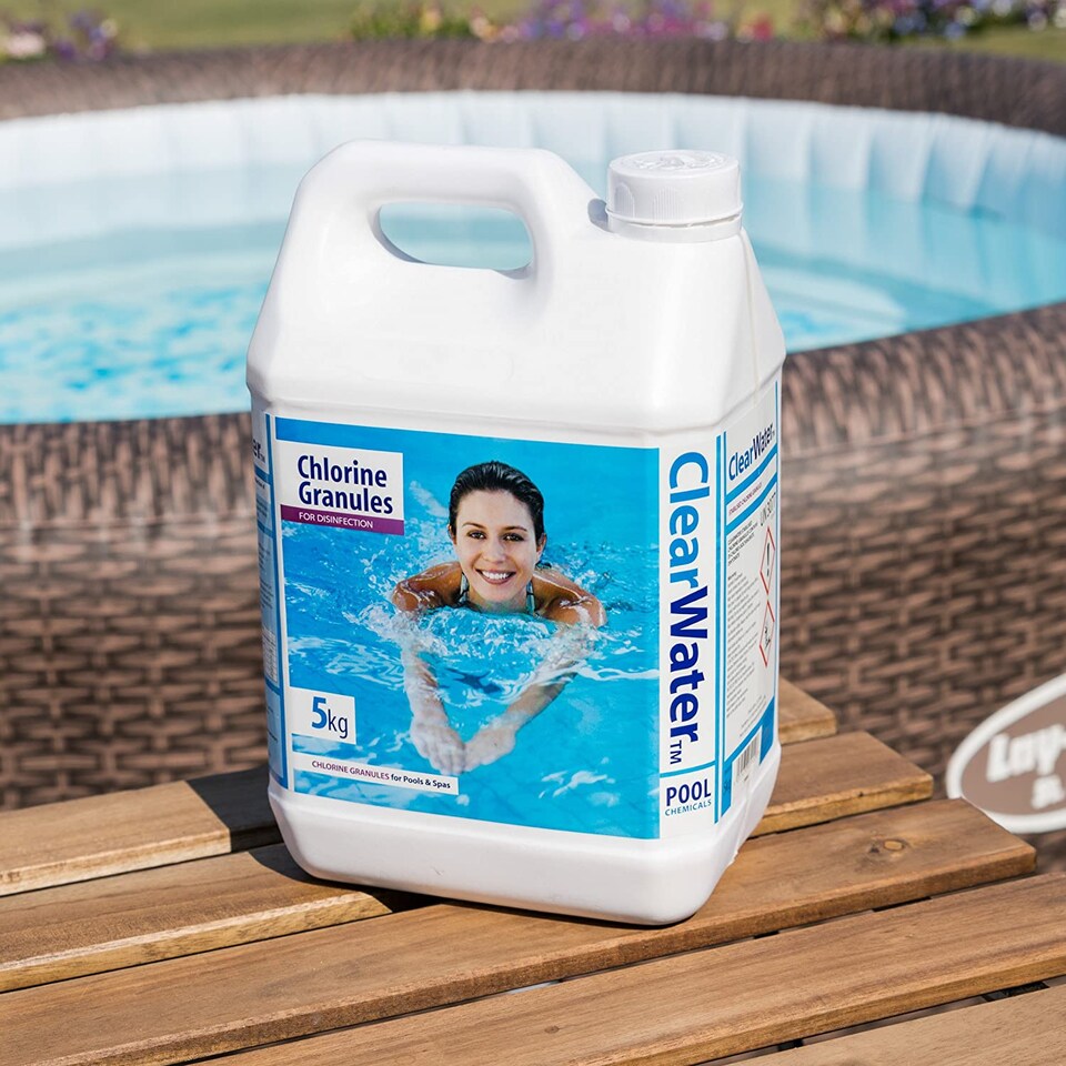 image 1 of 5kg Clearwater CH0004 Chlorine Granules for Hot Tub Spa & Swimming Pool
