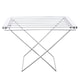 image 4 of Electric Heated 8 Bar Foldable Folding Clothes Horse Airer Dryer