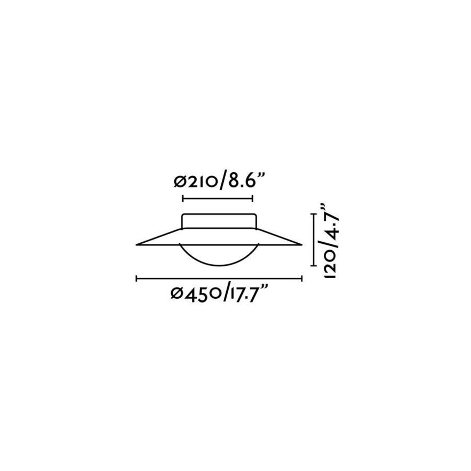 image 1 of Side Led White Ceiling Lamp 20W