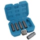 image 3 of 5pc 3/8" Drive Deep Bolt Extractor Set Damaged Broken Nut Twist Socket Remover
