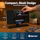 image 3 of Denver MC-5220 CD Player For Home HiFi System - CD Player With Speakers & Radio - Mains Power, Clock Radio, Remote Control, Desktop Stand/Wall Mounted CD Player