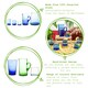 image 2 of Nicola Spring 12 Piece Meknes Recycled Glassware Set - Blue - Highball Glasses Tumbler Glasses Drinking Glasses Blue
