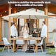 image 3 of Outsunny 11kg Concrete Square Garden Parasol Base Holder for Table Umbrella