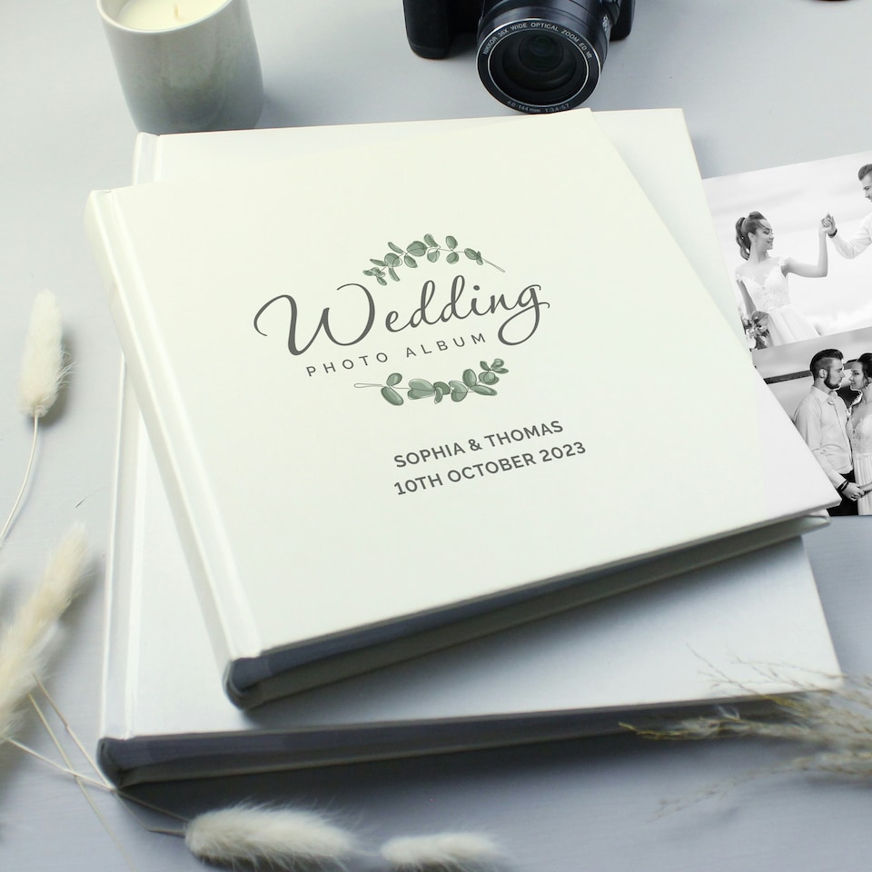 image 1 of Personalised Wedding Square Photo Album