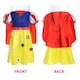 image 5 of Snow Princess Costume Blue and Yellow Dress, Red Cape, Red Bow Yellow | M