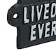 image 5 of They Lived Happy Ever After Sign Plaque Cast Iron Garden House Home Wall