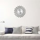 image 3 of Living and Home 3D Silent Drop-Shape Metal Wall Clock with Crystal | Multi